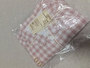 无印良品 MUJI 女式无侧缝双层纱织睡衣纯棉全棉 FDA20C1A 女士家居服套装 粉红色格纹 L-XL 实拍图