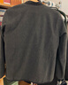 无印良品（MUJI）男式 抓绒 无领开衫 男士长袖外套秋冬款保暖 男装 AB1MYA4A 炭灰色 S (165/84A) 实拍图