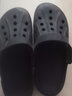骆驼（CAMEL）洞洞鞋凉拖沙滩鞋男女情侣款漂流鞋 A122533037，黑色，男 42 实拍图