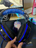 因卓（KOTION EACH）G2000二代黑蓝 耳机头戴式电竞有线耳麦带话筒带麦台式电脑笔记本音乐吃鸡游戏耳机 实拍图