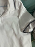 罗蒙（ROMON）两件装短袖t恤男翻领夏季新款冰丝透气polo领打底男士商务体恤衫 白色+灰绿 2XL 实拍图