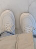 回力女鞋女士板鞋休闲鞋子女新款2025冬季透气大头学生百搭小白鞋 米色 39 实拍图