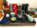 祥业黑檀木茶道六君子茶筒配件创意小和尚茶宠摆件茶夹茶勺茶针茶刀 黑陶小和尚+佛手五件套 #20 实拍图
