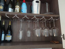 玖都龙 不锈钢红酒杯架子悬挂倒挂架高脚杯架葡萄酒杯架吊杯架倒挂家用 杯架-【22cm六排】 实拍图