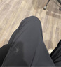 乔丹运动裤秋冬款裤子男保暖休闲裤男冬季加厚加绒裤男束脚黑色卫裤男 实拍图