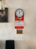 康巴丝（Compas）时钟挂表简约挂钟卧室客厅办公简约创意石英钟表壁挂 14英寸黑色  34cm 实拍图