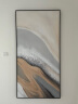 水竞 玄关装饰画竖版油画现代简约走廊挂画客厅背景墙壁画轻奢抽象画 石来运转 摩登黑(铝合框) 90*180 实拍图