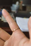 TURBOSUN韩版极细简约食指戒指女小猪尾戒关节指环网红潮情人节送女友礼物 极细光圈7#【玫瑰金色】 实拍图