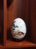 意凡 景德镇陶瓷摆件 福蛋 中式家居客厅办公室装饰品创意工艺品 三阳开泰+底座  福蛋 实拍图