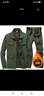 左斯客劳保服工作服男装套装秋冬季加绒电焊防焊工作服装工装冬天工地 A29-A款军绿纯加绒 165(适合100-120斤) 实拍图