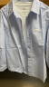 Halo Queen长袖衬衫女小众设计感条纹通勤衬衣气质百搭上衣H13KC2378 晒单实拍图
