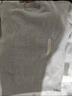 MUJI男式 可水洗棱纹编织圆领毛衣 针织衫 AA0QEA4S 灰色 M (170/92A) 实拍图