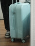 摩尔伽小清新行李箱女拉杆箱男结实耐用学生万向轮新款密码旅行箱皮箱子 天空蓝-小清新拉链款 24英寸 【推荐尺寸 当天发货】 实拍图
