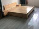 蔚虎 床实木床双人床北欧风格日式民宿公寓经济主卧婚床 实木床+床头柜*2 1.8*2米抽屉款 实拍图