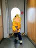 B.Duck小黄鸭童鞋儿童学步鞋男女童亮灯鞋夏季单网透气运动鞋3957米绿29 实拍图