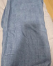 初语天丝莱赛尔牛仔裤女2024年夏季新款打褶宽松直筒长裤 复古蓝 M 实拍图