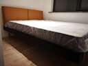 菲尼其（FURNITURE）意式极简真皮双人床1.8米头层牛皮橙色不锈钢现代简约主卧皮质床  【1.5米】卢卡橙/Luca 意式极简 实拍图