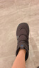 adidas ADIPUFF面包鞋保暖防滑耐磨柔软中帮棉鞋阿迪达斯轻运动 黑色/碳黑/皇家蓝(推荐脚型偏胖选大半码)   43 实拍图