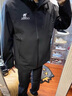 骆驼（CAMEL）三防冲锋衣户外登山服防风防水防污三合一时尚潮牌运动外套 AD12263514X，幻影黑，男女同款 XXL 实拍图