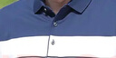 宝财羊爸爸装桑蚕丝短袖t恤男夏季条纹polo衫中老年人上衣服父亲节礼物 实拍图