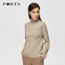 PORTS 宝姿秋冬新品女装纯色修身羊绒毛衣ALD9K412NZH015 驼色 M 晒单实拍图