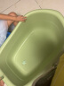 可优比（KUB）婴儿洗澡盆新生宝宝浴盆小孩儿童大号洗澡桶可坐躺  松石绿 晒单实拍图