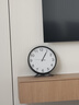 摩门（Momen）摆钟石英客厅台式金属座钟家用桌面时尚钟表坐钟寓意美好 白面（金属边框） 30cm12英寸 实拍图