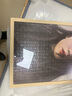 艺臣玩具DIY照片拼图定制做真人像来图片带相框玩具生日情侣男女朋友礼物 拼好500片22寸+原木色相框+礼盒 实拍图