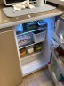 美菱（MeiLing）226升卧式冰箱家用商用对开两门风冷无霜电脑控温嵌入节能橱柜冰箱家商用厨房柜 226升风冷无霜 电脑控温 金色 实拍图