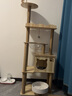 猫爬架太空舱木质多层大型猫树猫架带窝宠物用品 【萌喵乐园Y9】加大猫窝1个太空舱（升级实木柱） 家具板 实拍图