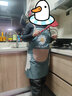 曼达萌防水防油围裙家用厨房新款女洋气网红时尚韩版围腰做饭餐厅工作服 柿柿如意围裙+袖套 1条 实拍图
