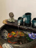 艾登森陶瓷鱼缸流水摆件客厅喷泉家用风水金鱼缸桌面小型中式养鱼盆 青花瓷42cm+看书小和尚 (赠底座) 晒单实拍图