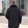 VACK 棉衣男士棉服中年冬季外套男中长款冬天加绒加厚爸爸装工装老年人衣服爸爸外套中老年男装秋冬棉袄 黑色 2XL(135-150斤) 实拍图