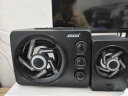 赛达 蓝牙音箱电脑音响低音炮重有源2.1台式手机喇叭家用桌面插卡U盘迷你木质小钢炮笔记本 黑色-七彩光-(带蓝牙) 实拍图