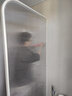 狄弗依2023奶油风新款超白玻璃防水屏风浴室马桶遮挡厕所卫生间入户隔断 奶油白一平方（碳钢） 实拍图