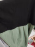 顶峰保罗（Dingfengbaoluo）短袖t恤男士夏季潮牌五分半袖纯棉体恤上衣服男装21056黑色L 实拍图