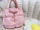 繁夏 秋冬新款小众菱格方块托特包大容量百搭手提包拉链单肩包女 菱格羽绒包【粉色】 实拍图