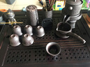 瓷牌茗茶具紫砂自动茶具套装旋转出水懒人功夫茶具家用办公泡茶器悟空茶宠 紫砂《文竹》自动茶具+茶道+茶叶罐+小悟空 实拍图
