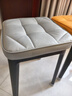 煜柠苑家用餐椅北欧轻奢软包凳子现代简约可叠放餐桌椅子客厅塑料高板凳 高级灰-乳胶坐垫【黑腿-加厚】 实拍图