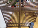 品生美 中式竹屏风酒店客厅玄关隔断现代简约家用实木茶室移动座屏日式 胡桃色 68*198CM 实拍图