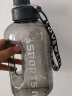 浩迪（HD）水杯子大容量运动水壶吨顿桶网红运动健身男女学生便携塑料太空壶 亚光活力黑-耐高温 0L 1.7升【食品级PC】 实拍图