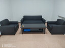 豪瑞森办公沙发简约现代商务接待会客休闲办公室极简二:三人位沙发组合 魅影黑 单 单 三人位 实拍图