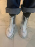 尚野优品 防雨鞋套雨天防水鞋套防滑加厚耐磨底雨靴成人男女中筒脚套户外旅游学生硅胶防雨雪儿童雨靴子套 天空蓝-L（38码-39码） 实拍图