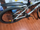 兰令 山地自行车成年人男女变速油碟刹减震前叉越野骑行代步赛车 27速-石英白【铝架+线碟+减震前叉】 29英寸(180-195cm身高) 实拍图