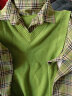 XEHCI春秋装新款针织衫女士宽松外穿衬衫领假两件毛衣女 226绿色 #L（建议105-120斤） 晒单实拍图