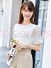 betu百图女装T恤圆领白T短袖女设计感蕾丝短袖T恤女 白色 L 实拍图
