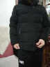 雅鹿羽绒服男士短款爸爸装冬季加厚保暖外套休闲时尚中老年人防寒衣服 灰绿色 90白鸭绒+可脱卸连帽 M (170) 推荐体重90-110斤以内 实拍图