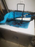 TAB 鱼桶钓鱼桶eva加厚多功能活鱼箱折叠水桶钓箱装鱼箱渔具可增氧 投鱼款小鱼桶【50#】-蓝色 实拍图