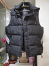 美茵圣马甲男秋冬新款保暖外套休闲连帽修身中青年男士羽绒棉马甲大码 黑色 M（80-100斤） 实拍图