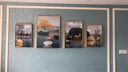 好久不见客厅装饰画现代简约沙发背景墙壁画轻奢大气四联组合挂画 石来运转(含挂钟) 小组合(建议2-2.5米墙)金属金框 实拍图